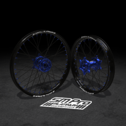SM PRO SUR RON WHEEL SET 19/18" BLACK & BLUE COMBO