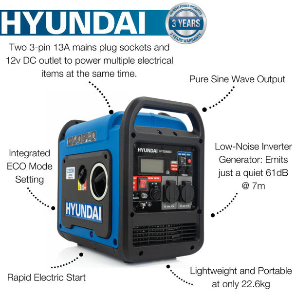 hyundai-2200w-2.2kw-petrol-inverter-generator-electric-start-pure-sine-wave-output-lightweight-quiet-running-or-hy2250sei__33168 - Surron Off Road USA