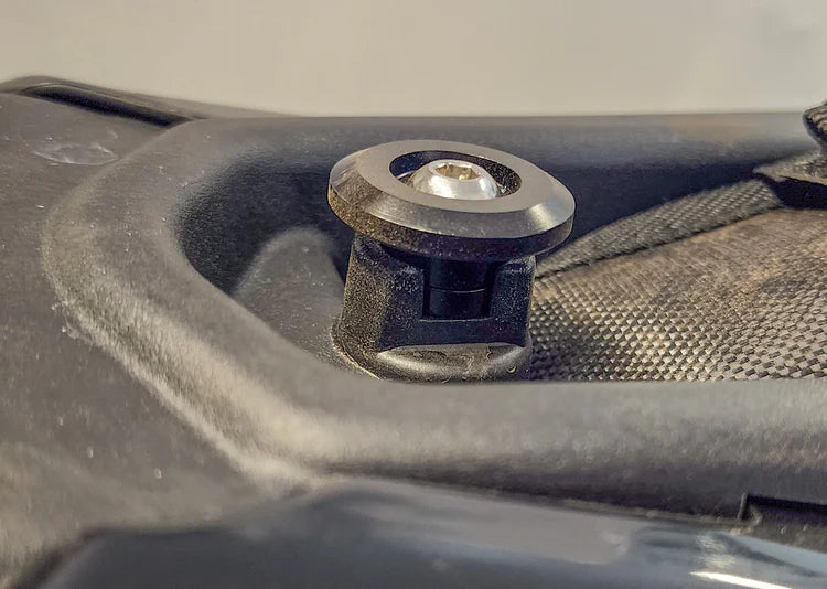 seatcatchwithspacerinstalled - Surron Off Road USA